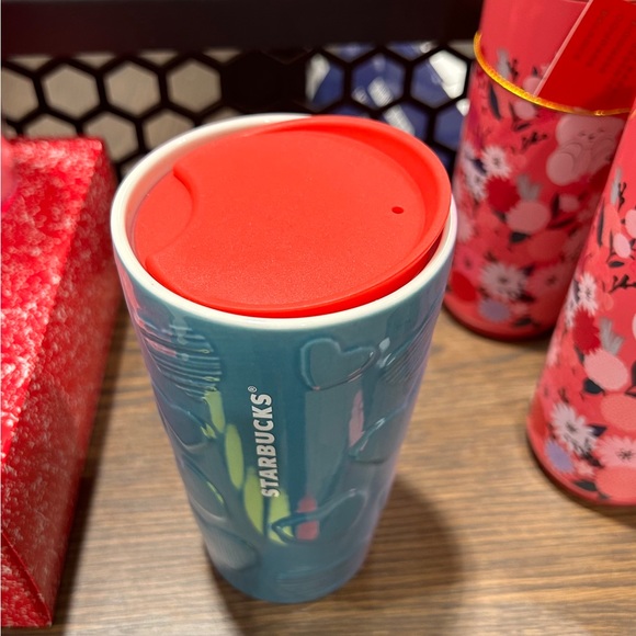 Starbucks Bondi Taffy Hearts Ceramic Hot Cup Tumbler Mug New Valentines 2023 - Picture 8 of 8